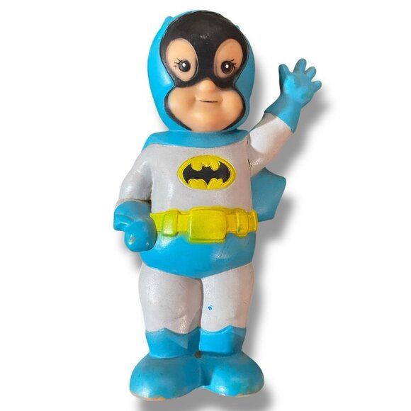 Super Junior Other - Vintage 1978 Super Junior Batman And Robin 7" Tall DC Comics Rubber Toy